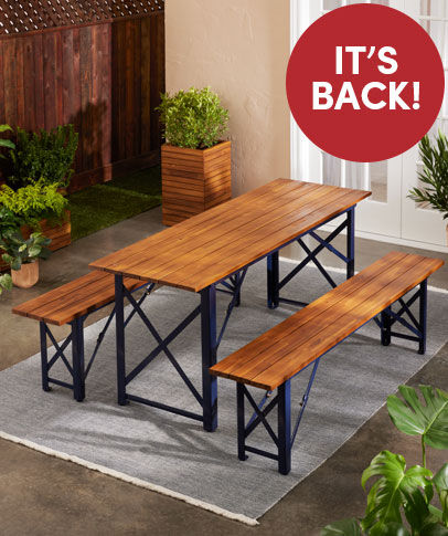 It's Back! The Beer Garden Dining Set