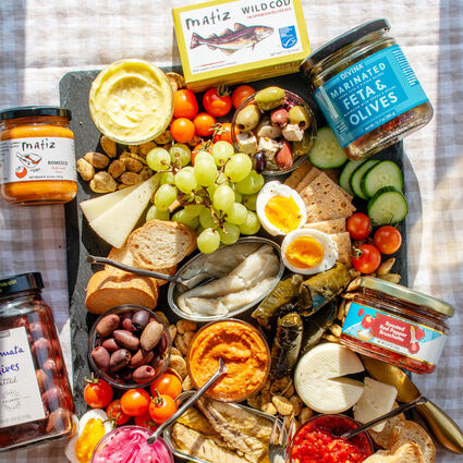 Comforting Hot Toddy Fruit and Cheese Gift Tower