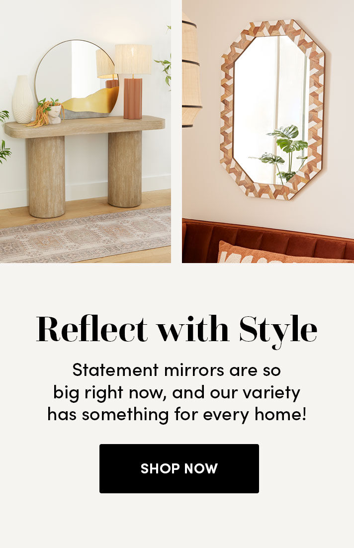 Mirrors in store the wall