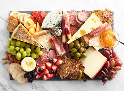 Savory Cutting Board Meat, Cheese & Nut Collection