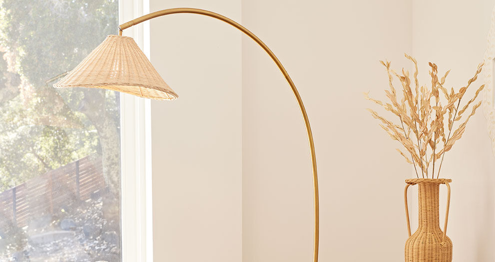 World market rattan cheap lamp shade