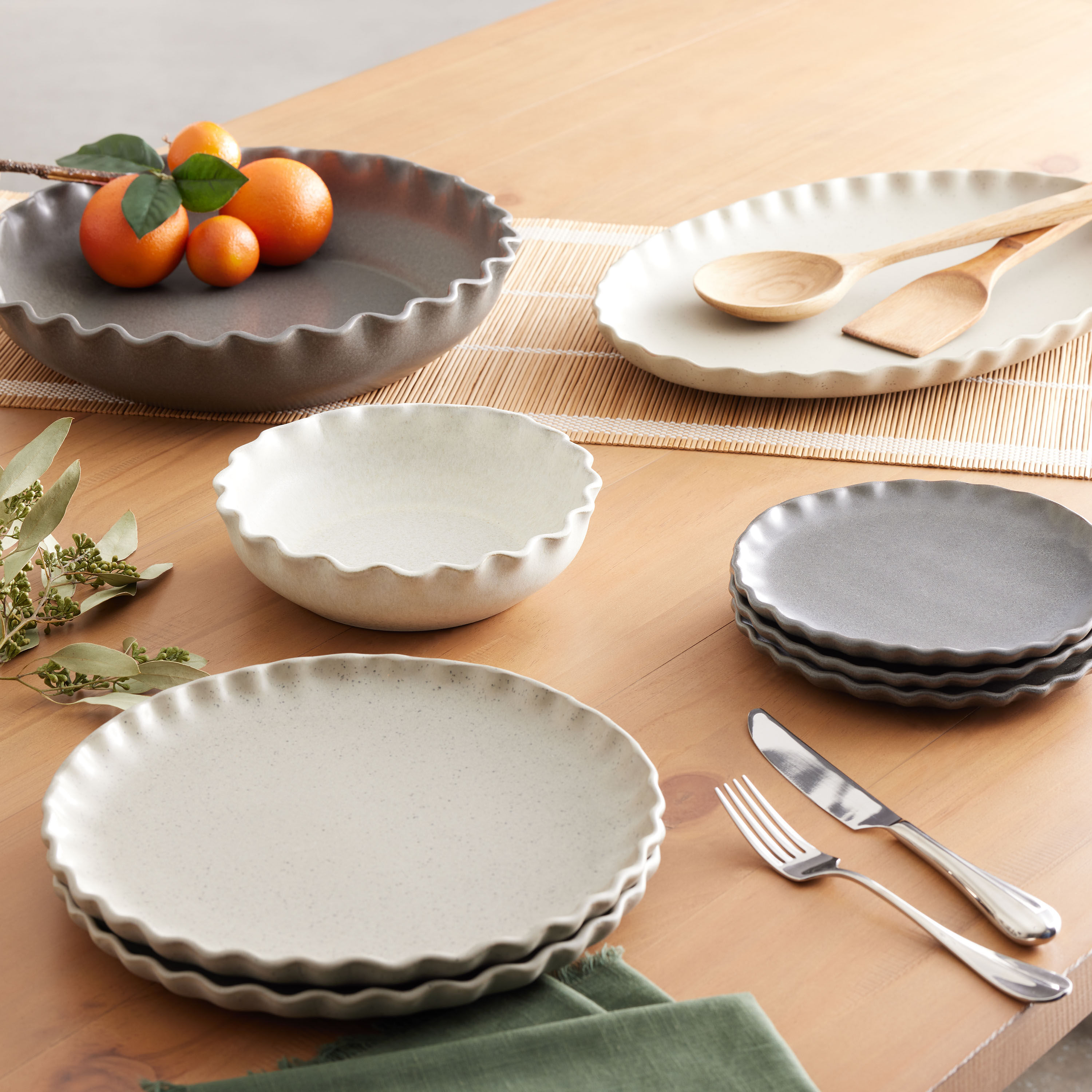 Gray deals serving bowls