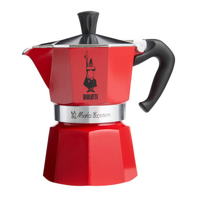 Bialetti Red Moka Express 3 Cup Stovetop Espresso Maker Bialetti Red Moka Express 3 Cup Stovetop Espresso Maker