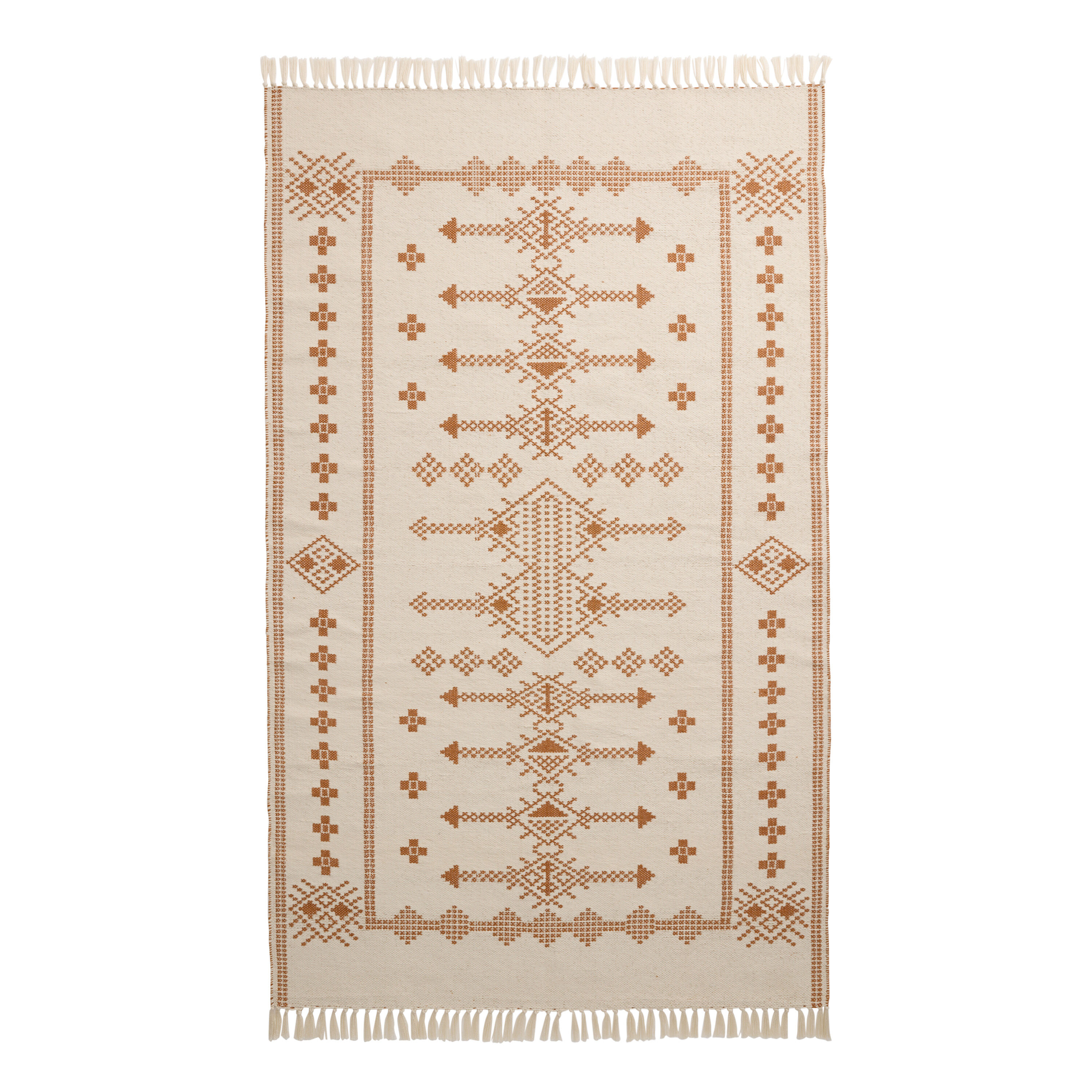 Magnolia Terracotta Recycled Reversible Indoor Outdoor Rug image number 1