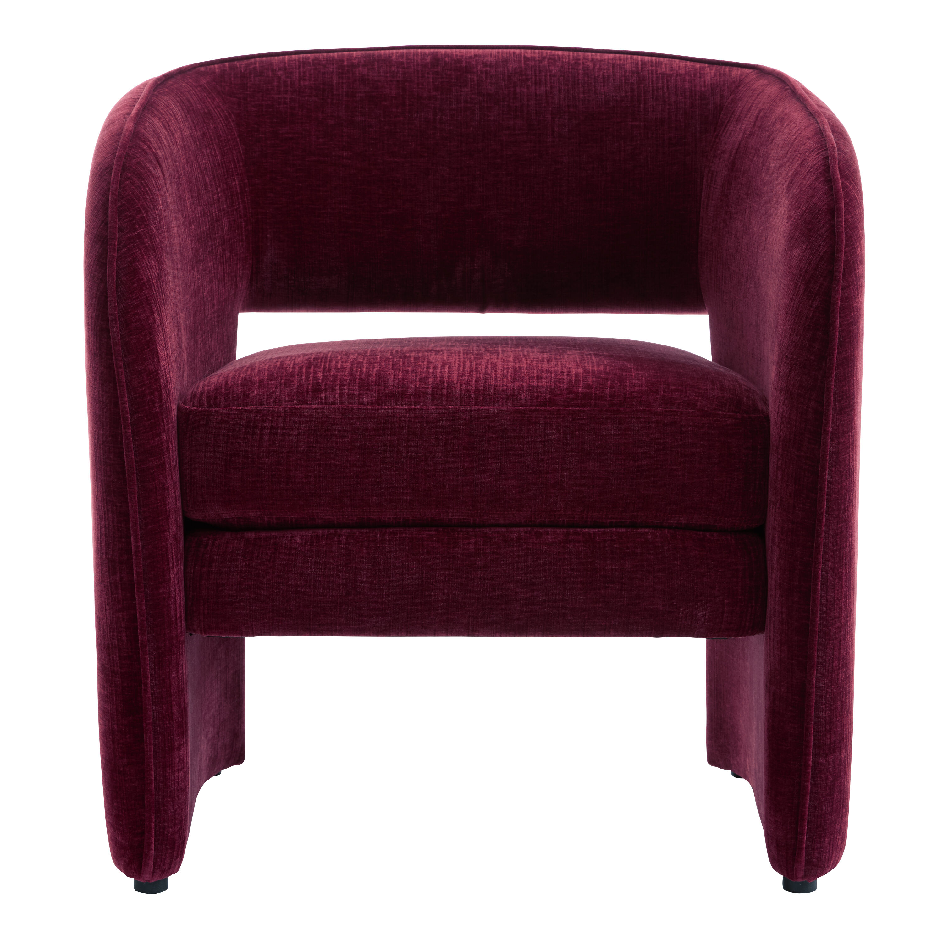 Mariano Curved Cutout Back Upholstered Chair image number 1