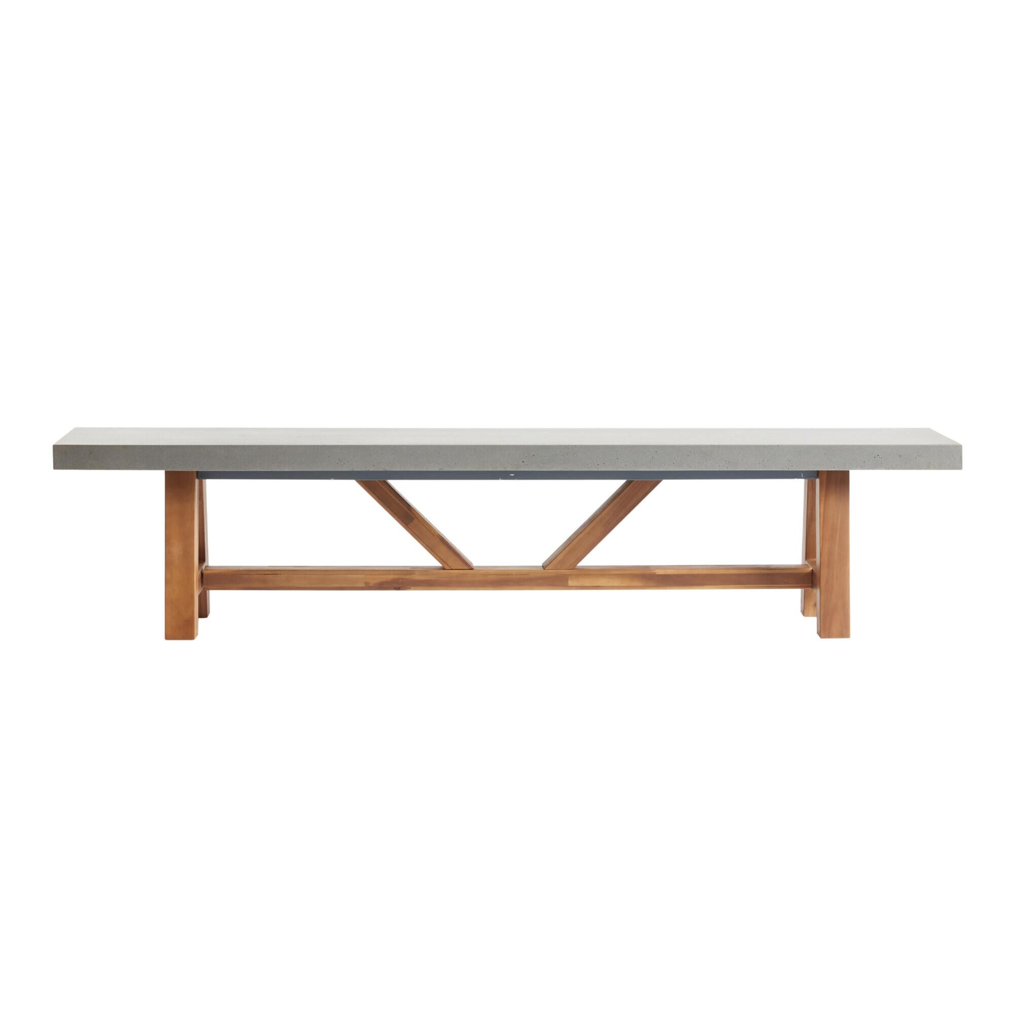 World market top concrete table