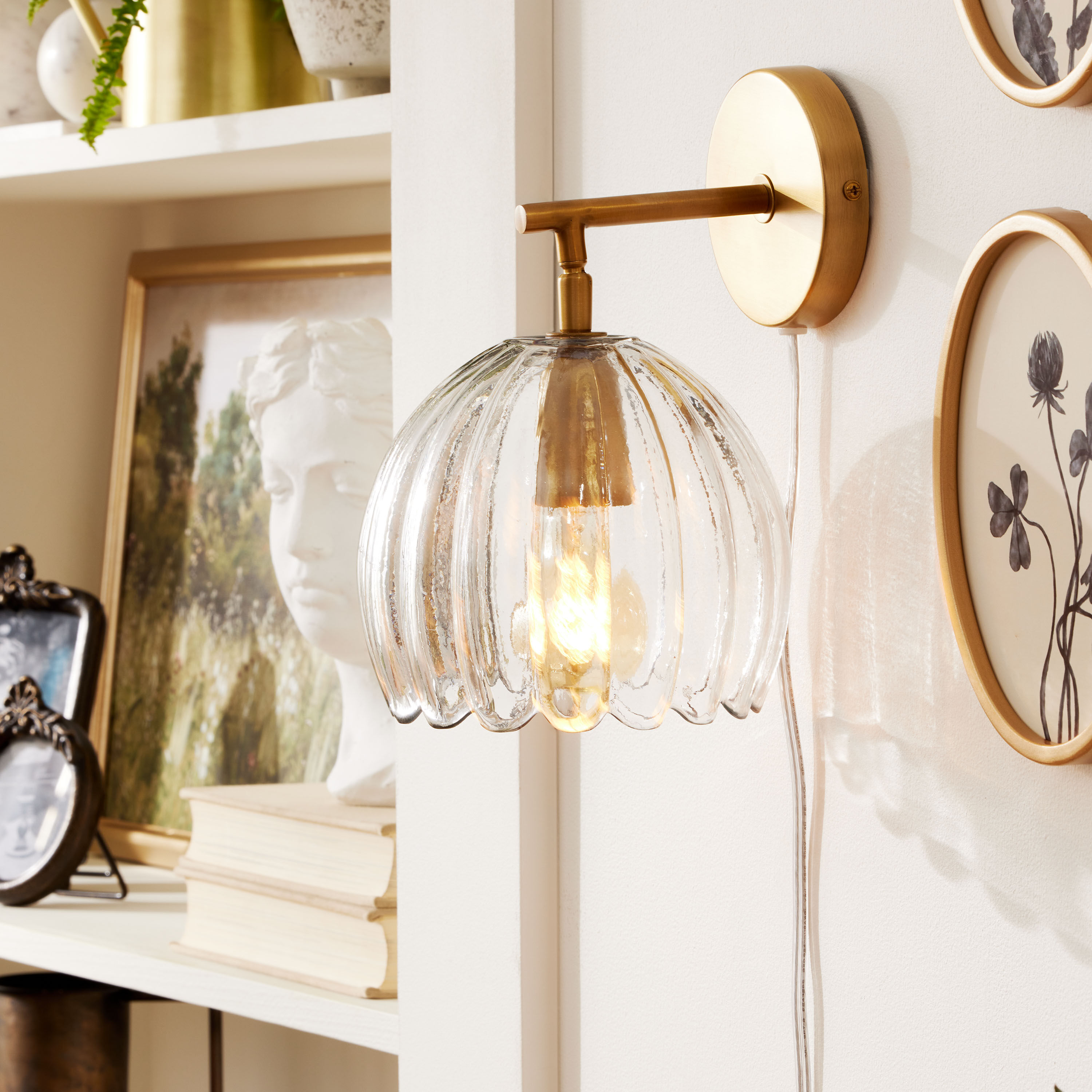 Sconce glass deals