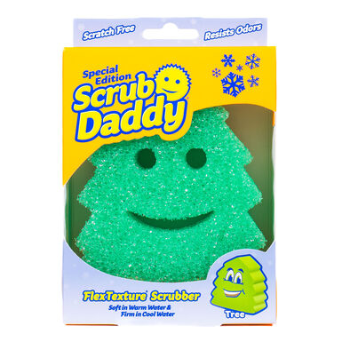 Scrub Daddy Dye Free Dual Sided Tree Shaped Scrubber Sponge Scrub Daddy Dye Free Dual Sided Tree Shaped Scrubber Sponge
