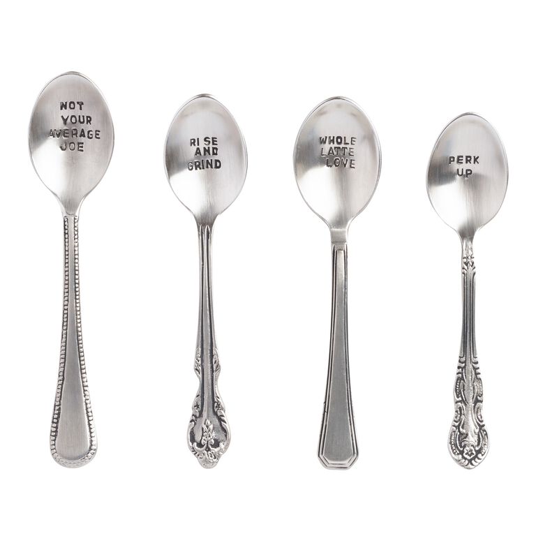 Teaspoon Tablespoon Measure Set Made From Vintage Cutlery Hand Stamped Can  Be Personalised With Optional Hook. Christmas Gift for Foodie 