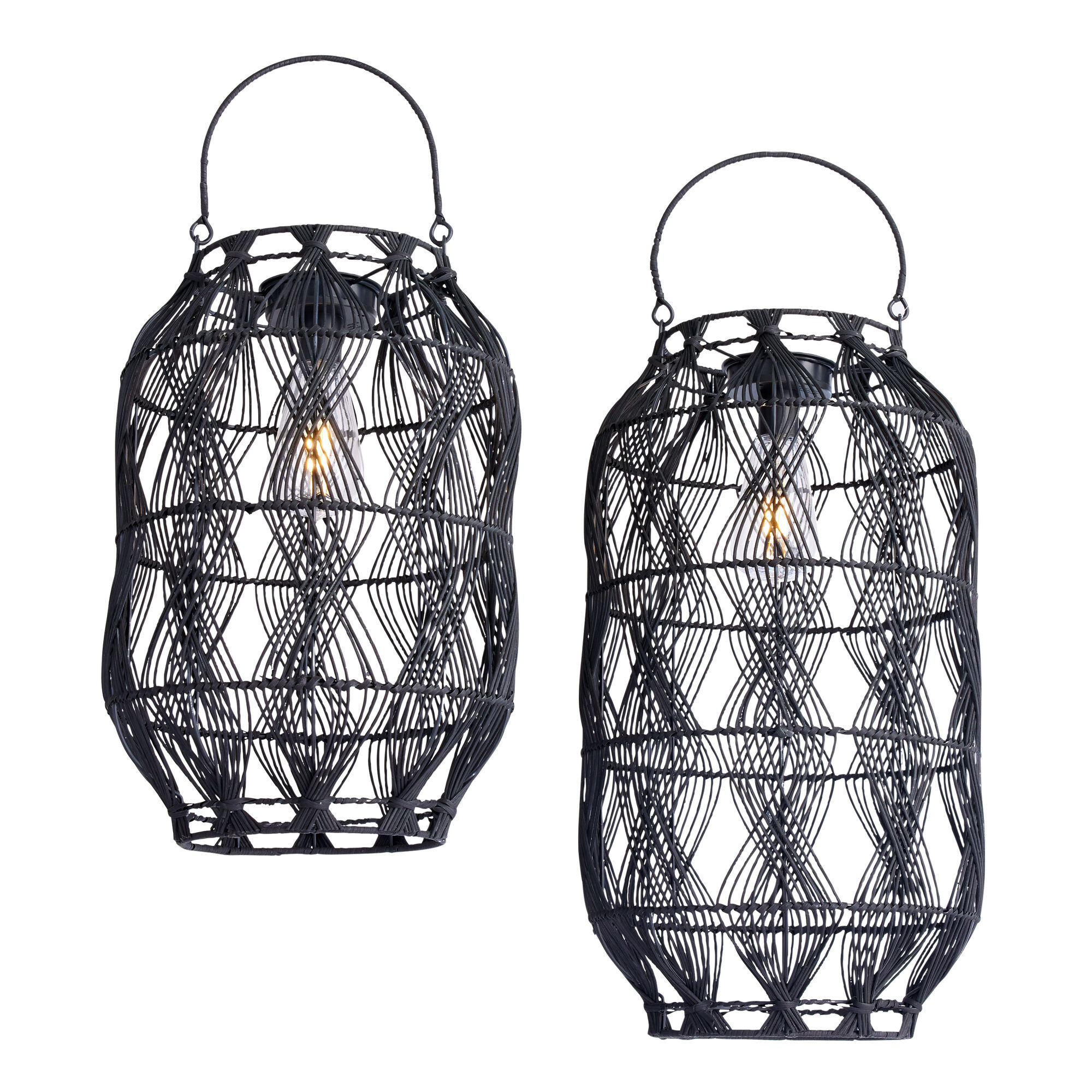 Black floor lantern sale