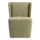 Roya Wingback Upholstered Rolling Dining Chair image number 2