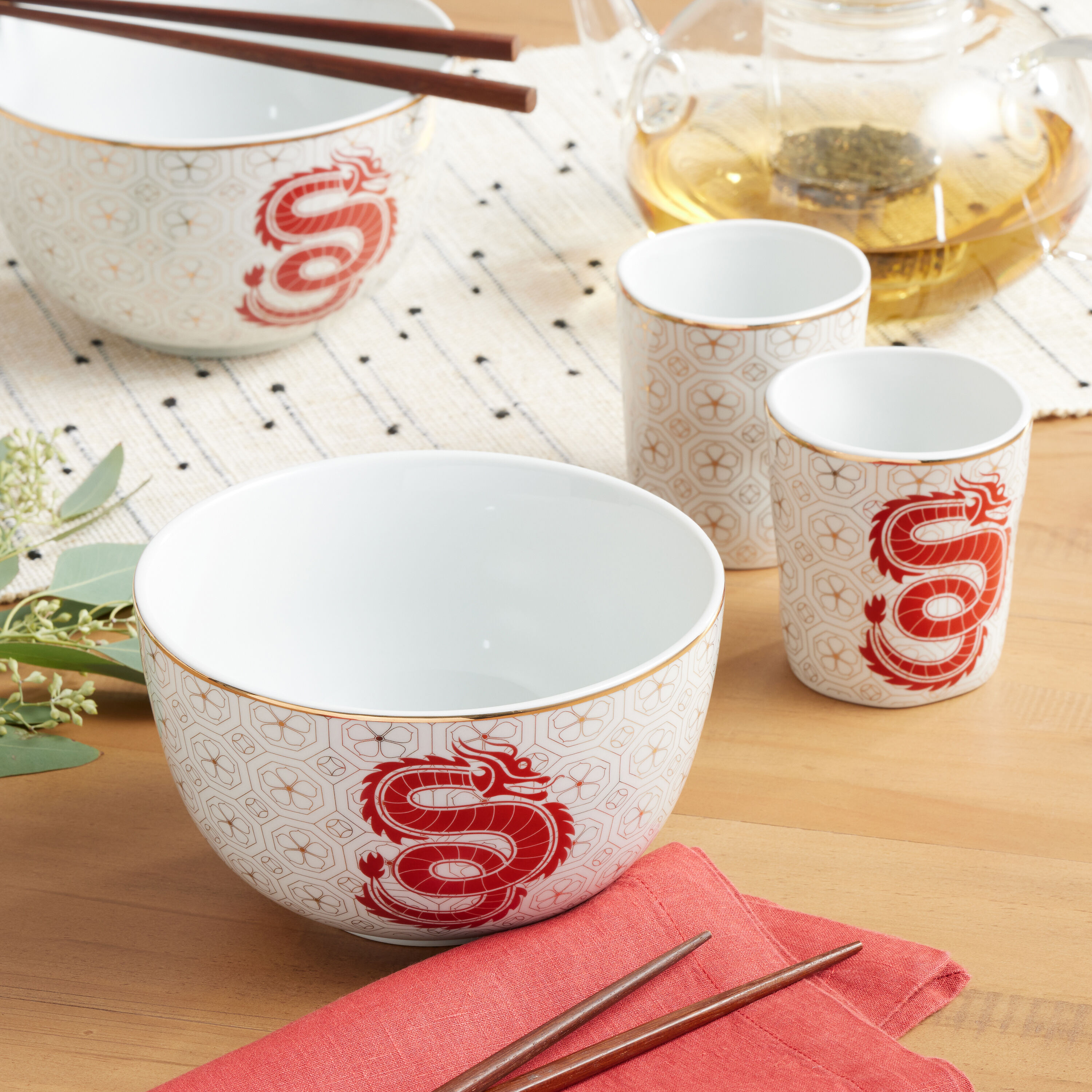 Dragon dinnerware outlet set
