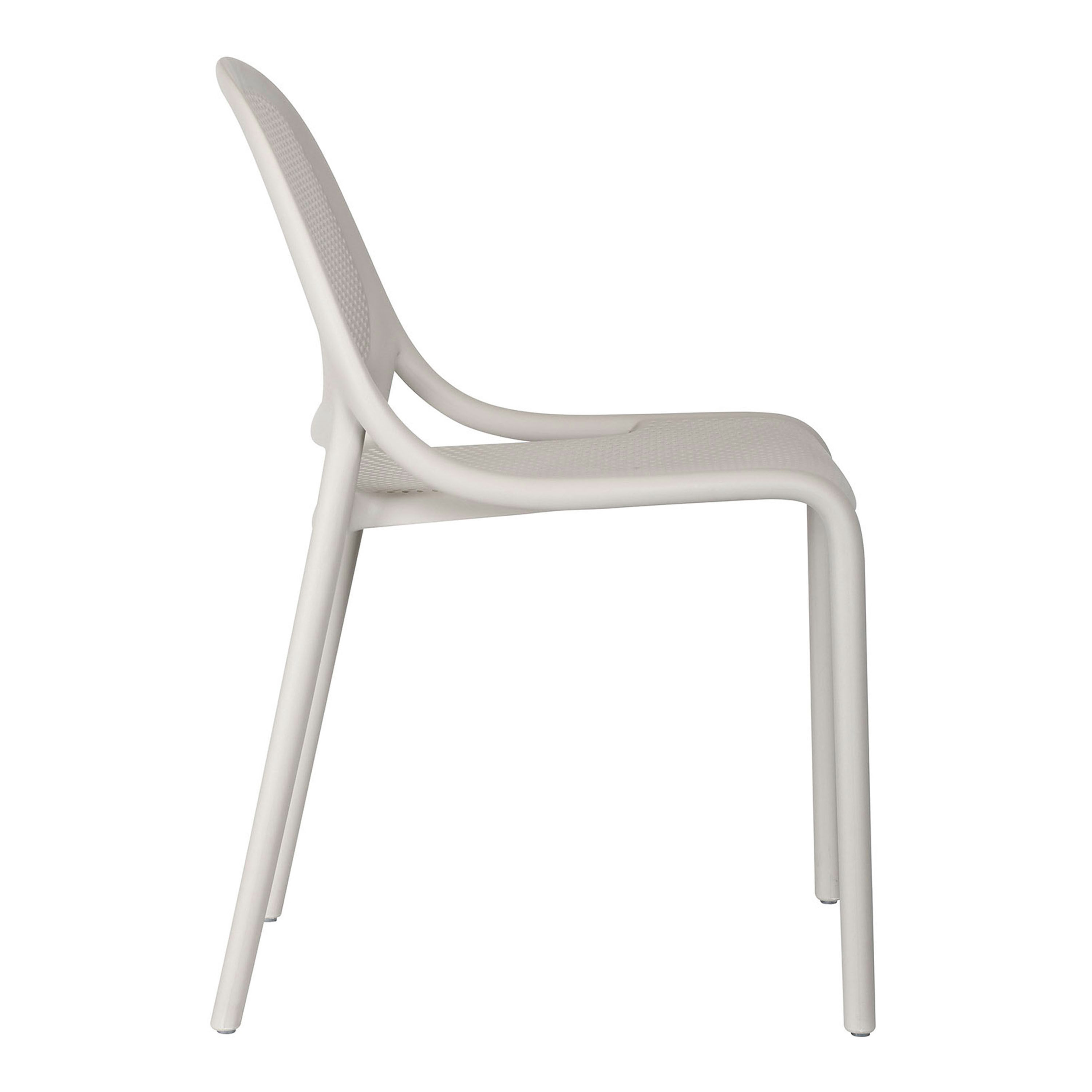 Apollo Round Back Outdoor Stacking Dining Chair 2 Piece Set image number 3