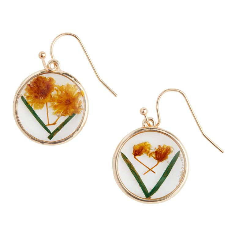 Real Natural Dried Flowers Dried Flowers Leaves Set Greeting Card Epoxy  Craft Earrings 7