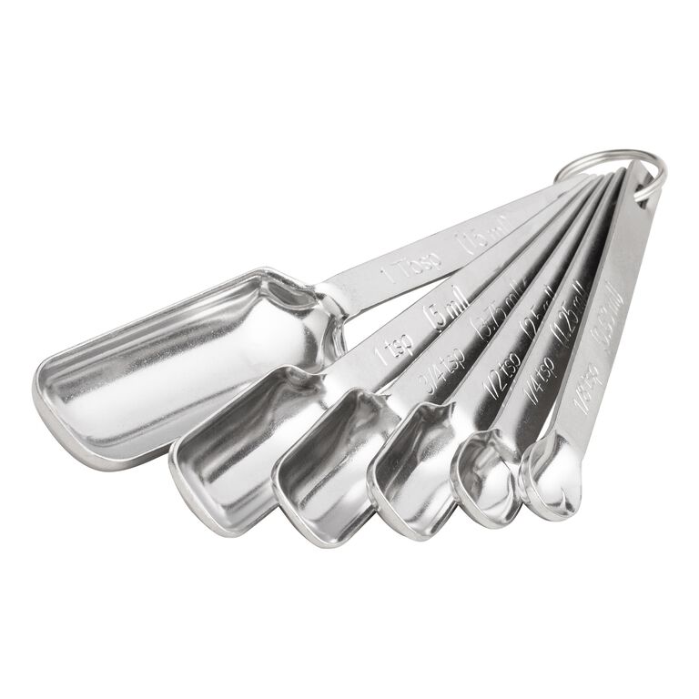 Rectangular Stainless Steel Measuring Spoon Set