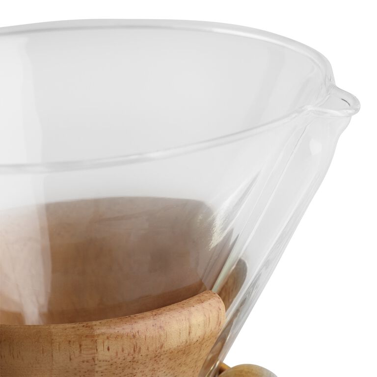 Brown Speckled Reactive Glaze Pour Over Coffee Maker Set by World Market