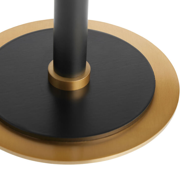 Arlo Black and Brass Metal Empire Shade Table Lamp image number 3