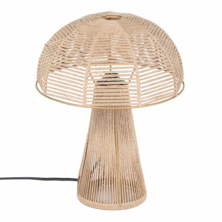 Fenna Jute Rope Dome Table Lamp image number 2