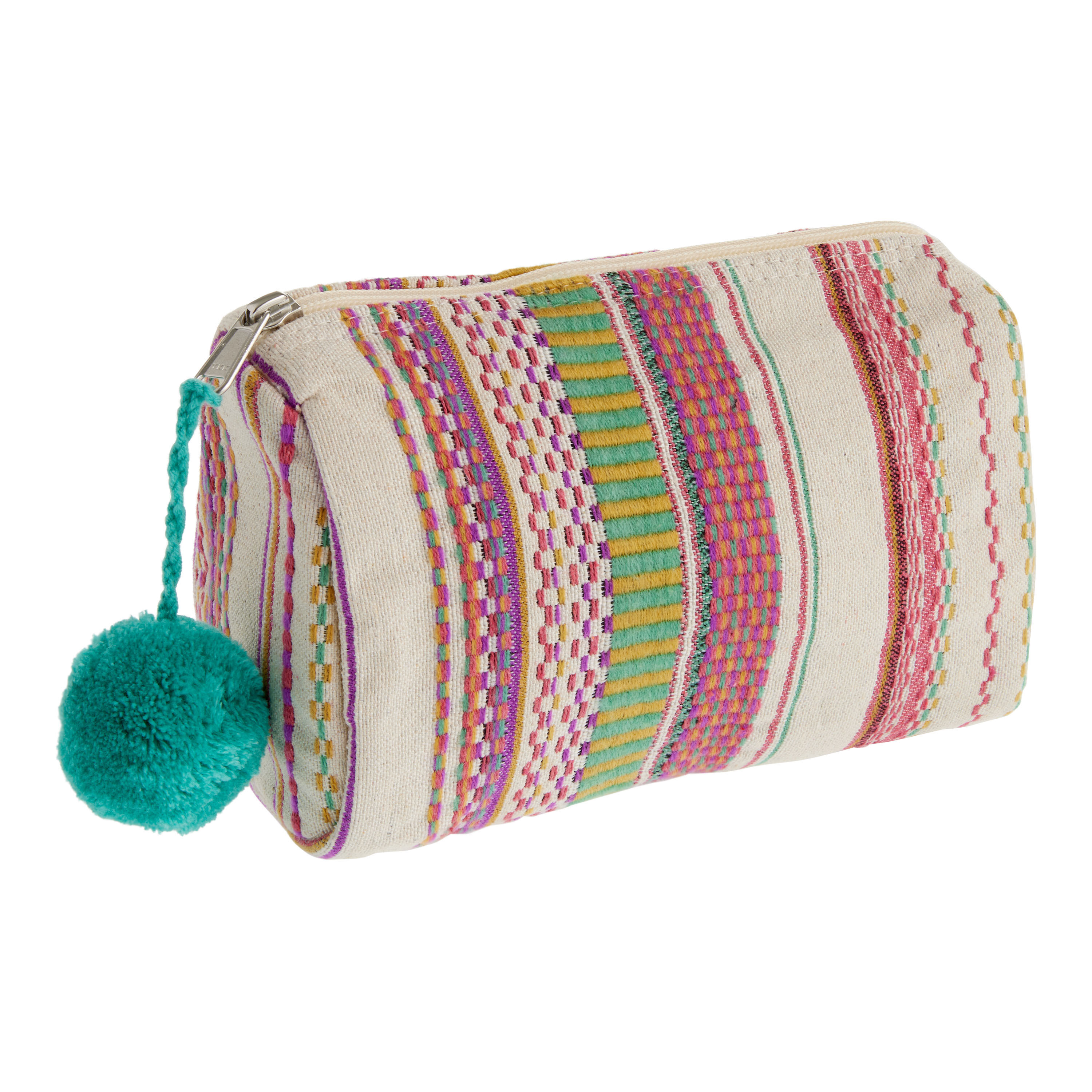 Zip geometric pouch outlet