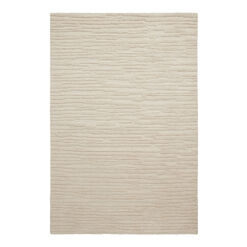 Willow Tonal Ivory Abstract Tufted Wool Area Rug