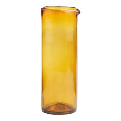 Carmelo Amber Recycled Glass Pitcher