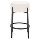 Barlow Metal and Boucle Backless Upholstered Counter Stool image number 2