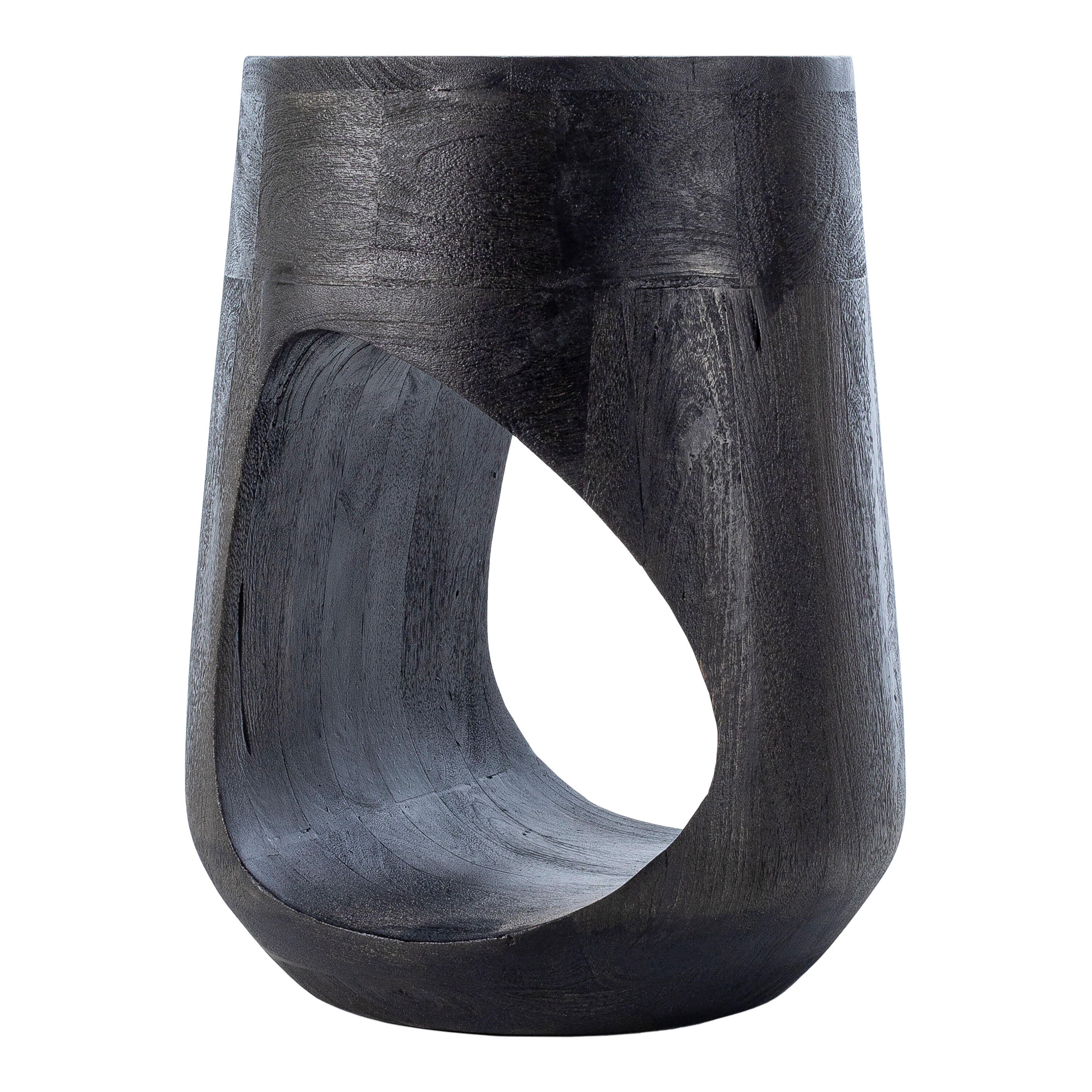 Lambert Round Mango Wood Side Table image number 2