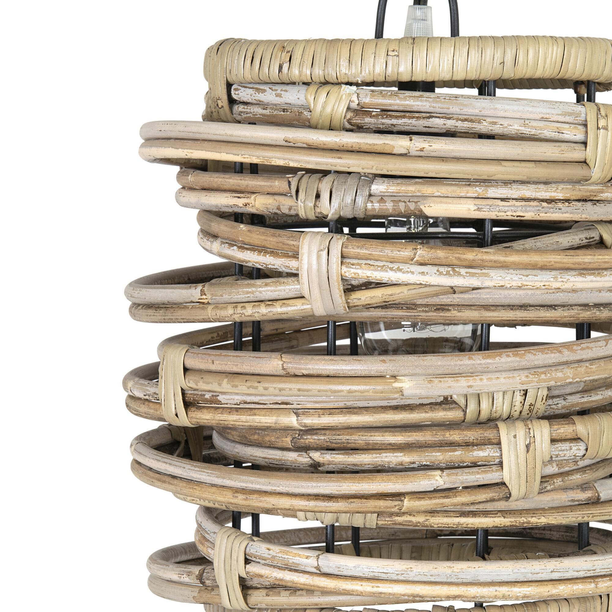 Gray Abstract Rattan Wall Sconce by World Market 57004136