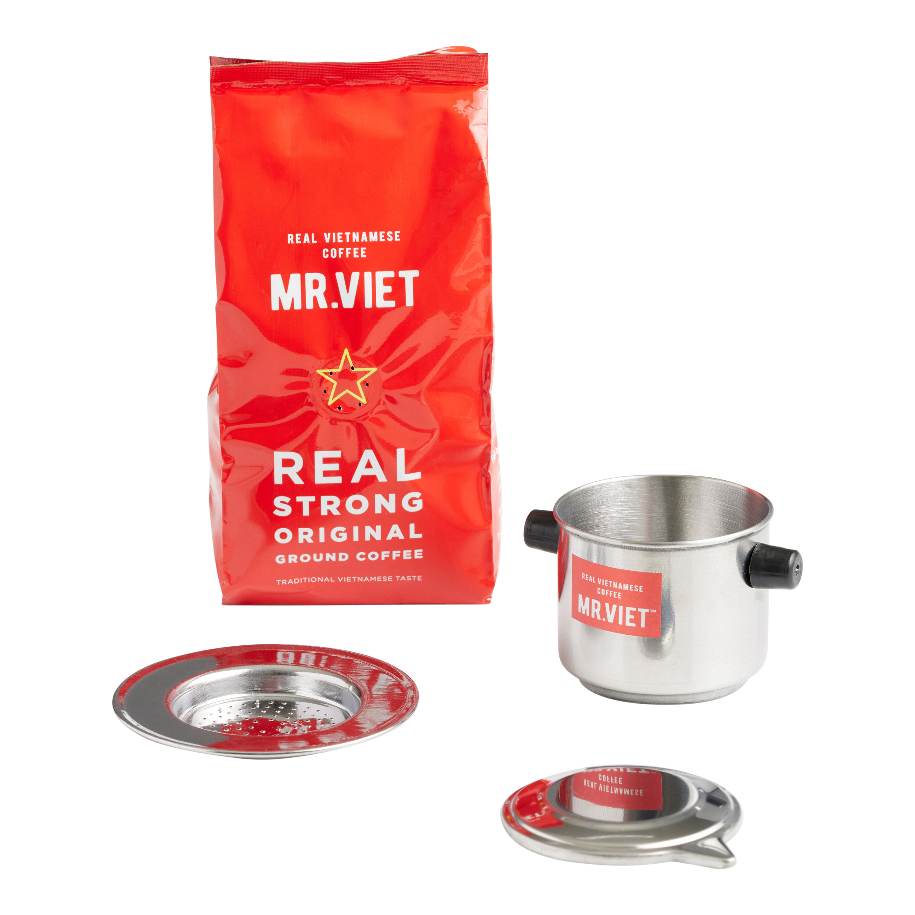 在庫処分 激安 Mr. Viet Real Strong Ground Coffee Gift Set - World Market コーヒー
