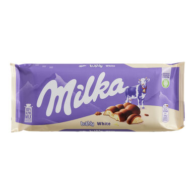 Milka Bubbly White Milk Chocolate Bar Milka Bubbly White Milk Chocolate Bar