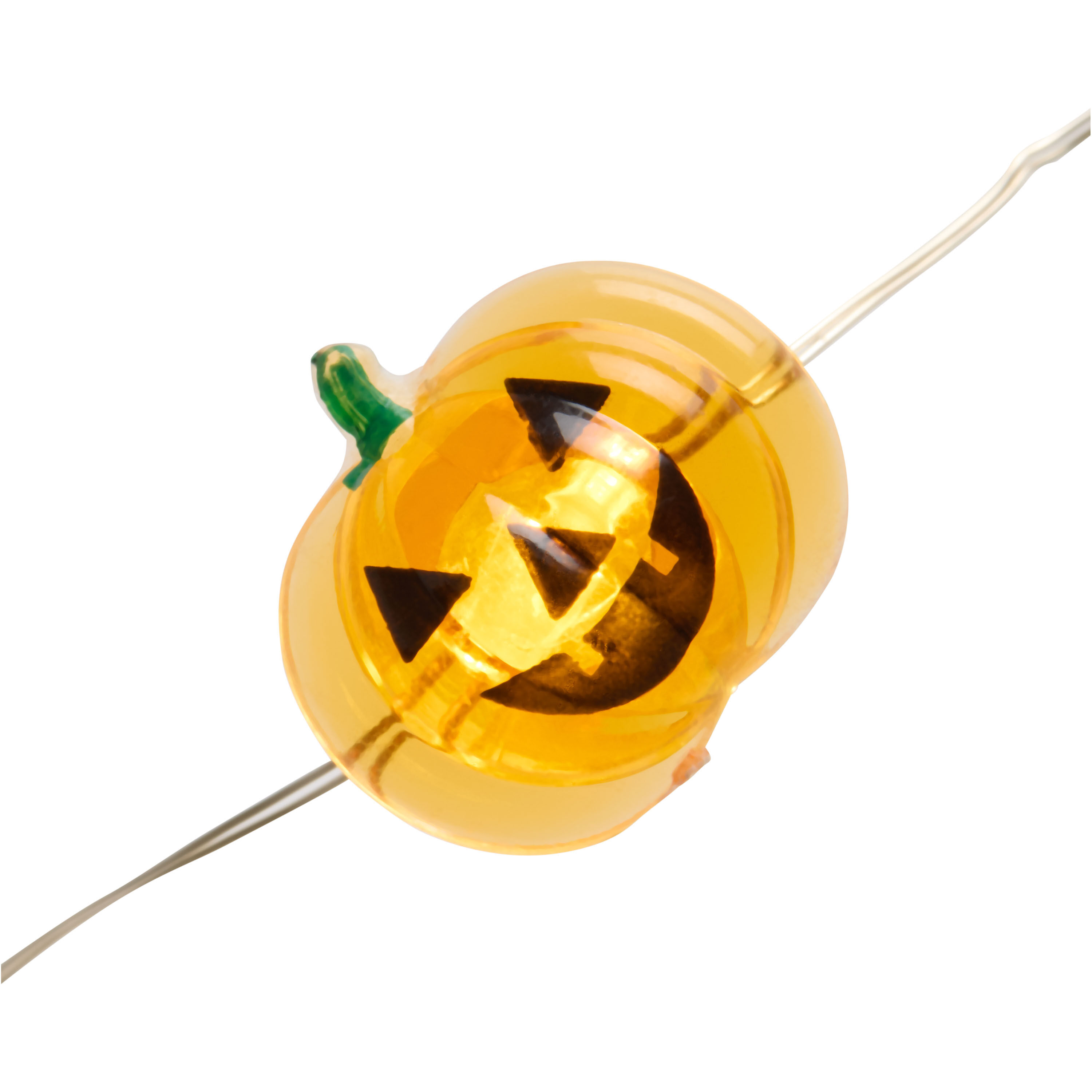 Halloween Pumpkin Micro LED Battery Operated String Lights image number 2