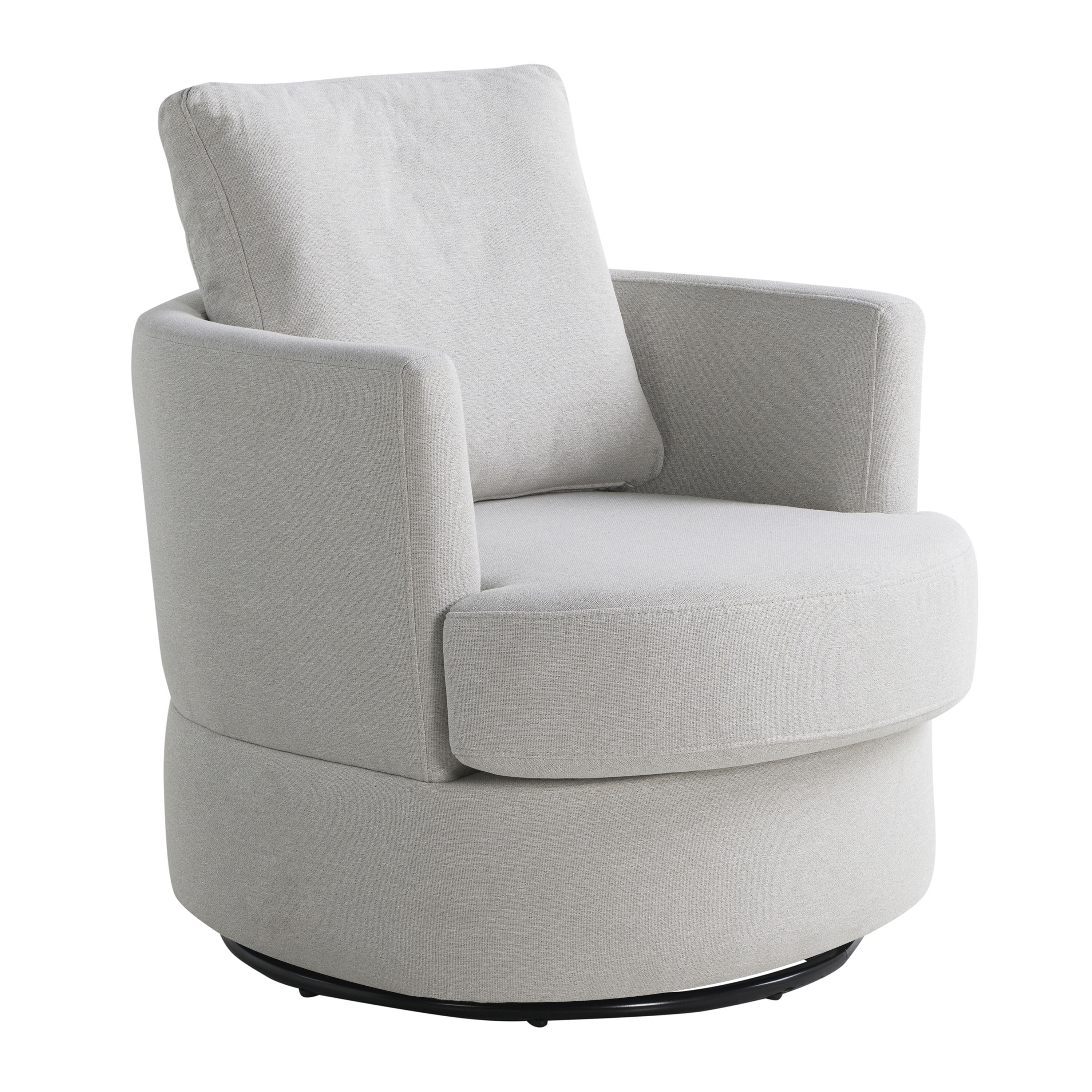 Henslowe Curved Back Upholstered Swivel Chair image number 0