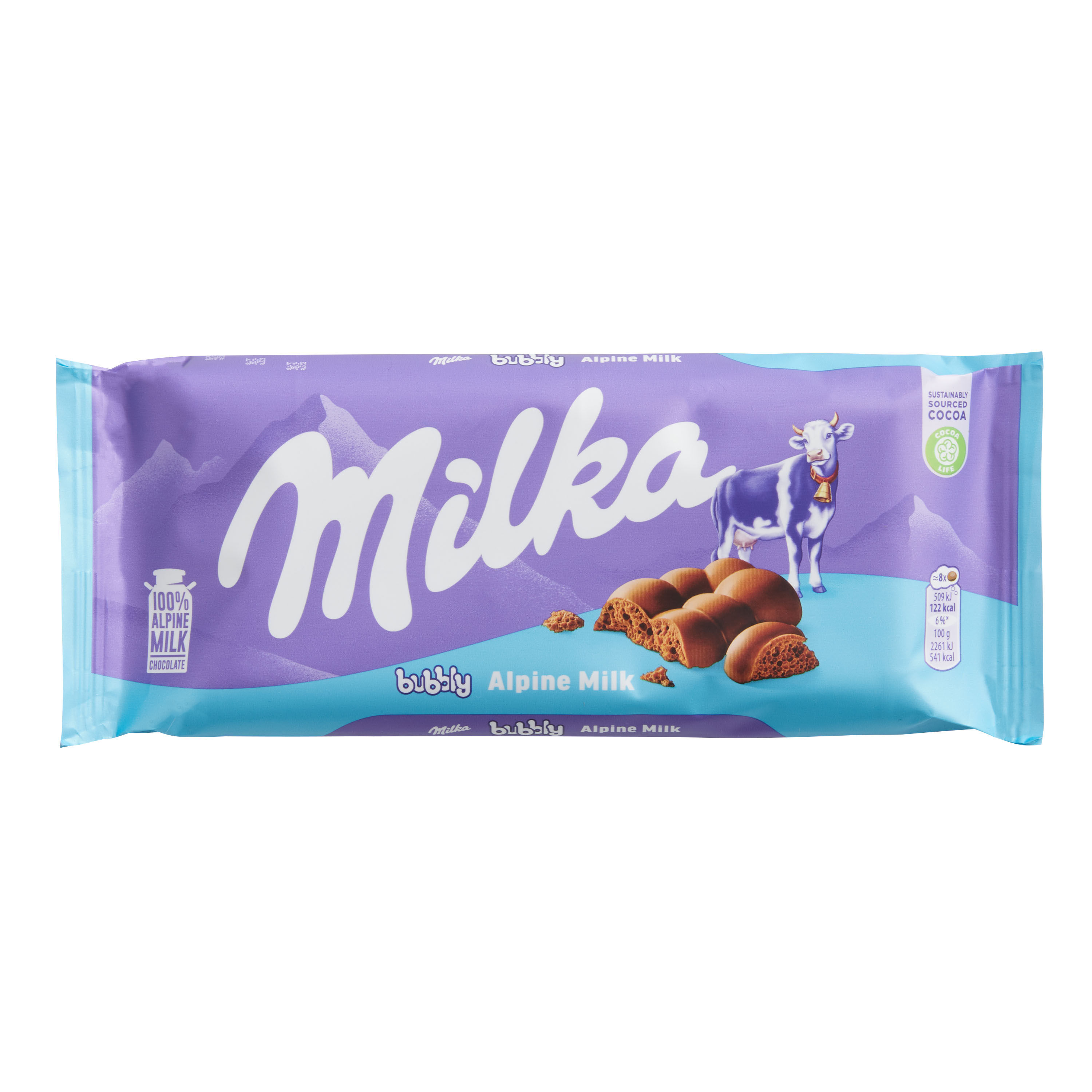 Milka Bubbly Alpine Milk Chocolate Bar image number 0