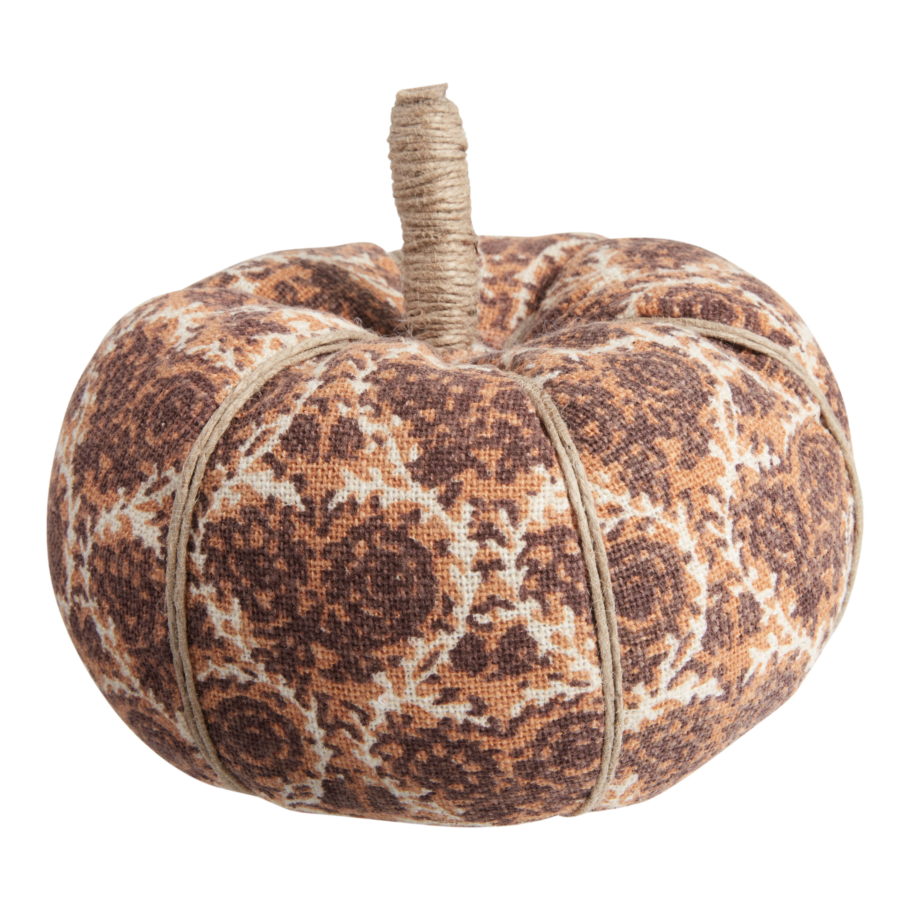 Block Print Fabric Pumpkin Decor Collection image number 2