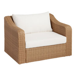 San Marcos Oversized All Weather Wicker Outdoor Armchair