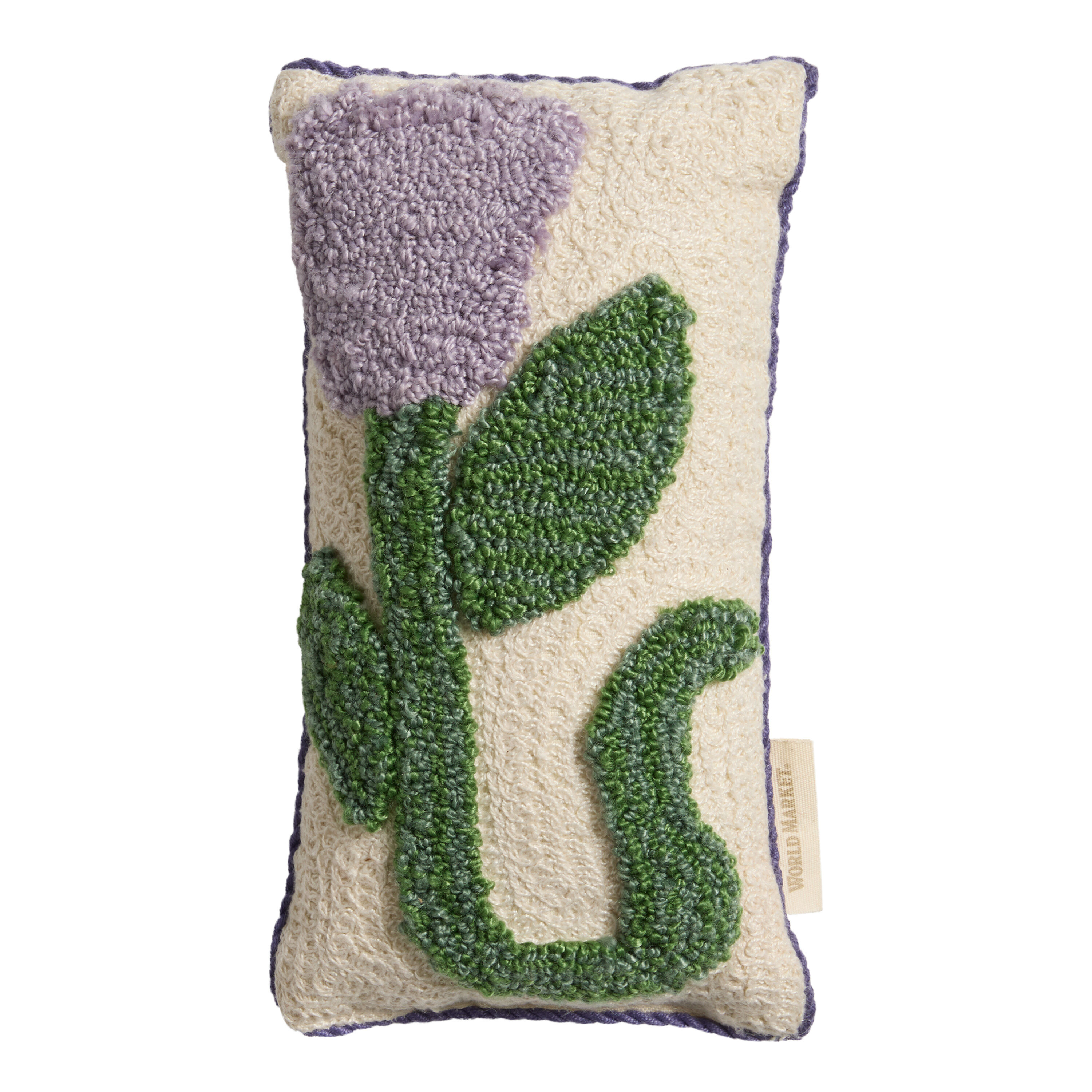 Mini Hooked Floral Indoor Outdoor Throw Pillow image number 2