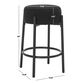 Barlow Metal and Boucle Backless Upholstered Counter Stool image number 5