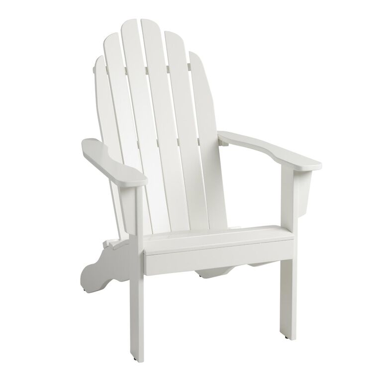 Slatted Wood Adirondack Chair image number 1