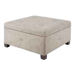 Wally Square Tufted Upholstered Storage Ottoman