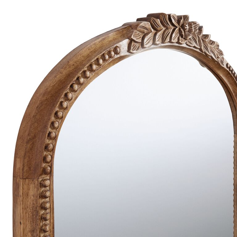 Carved Indian Mango Wood Mirror Carved Indian Mango Wood Mirror