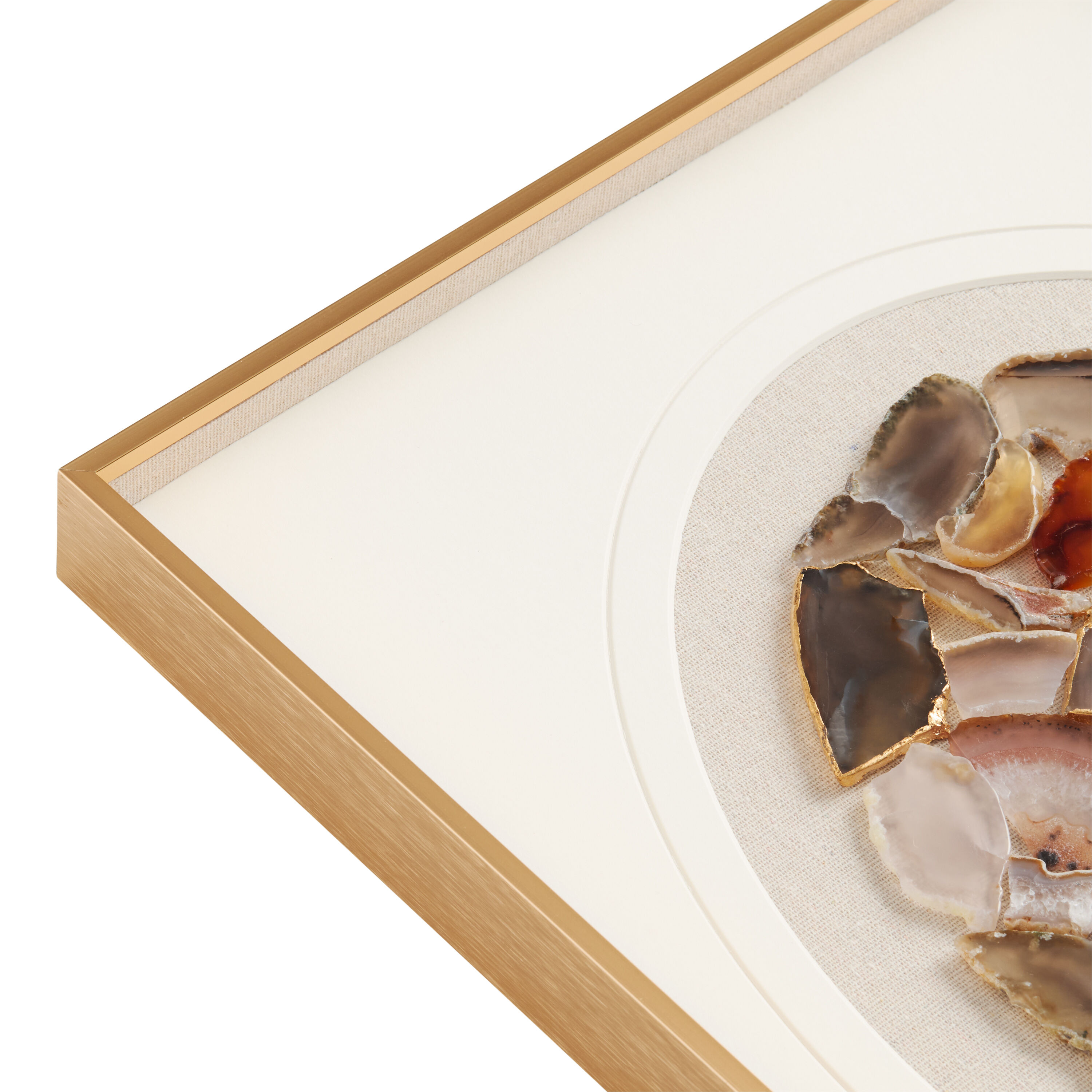 Oval Agate Mosaic Framed Wall Art image number 2