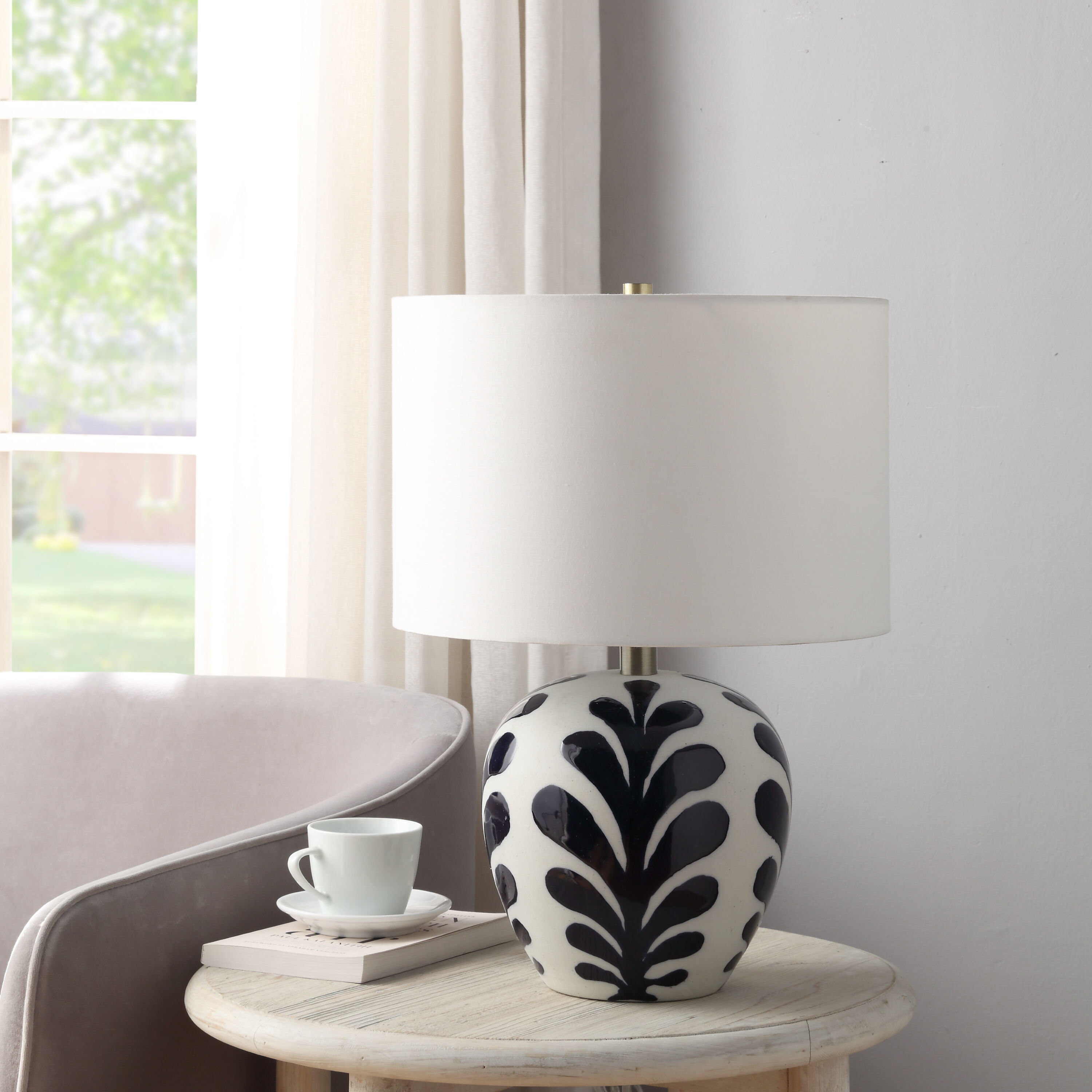 White and navy lamp new arrivals