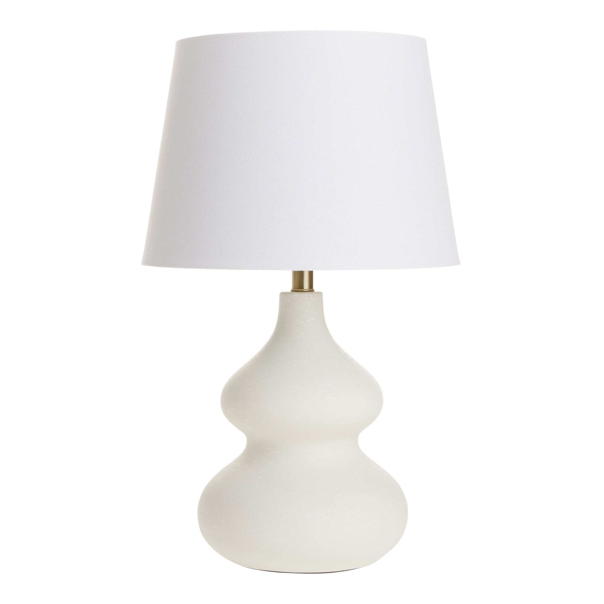 White Linen Table Lamp Shade image number 2