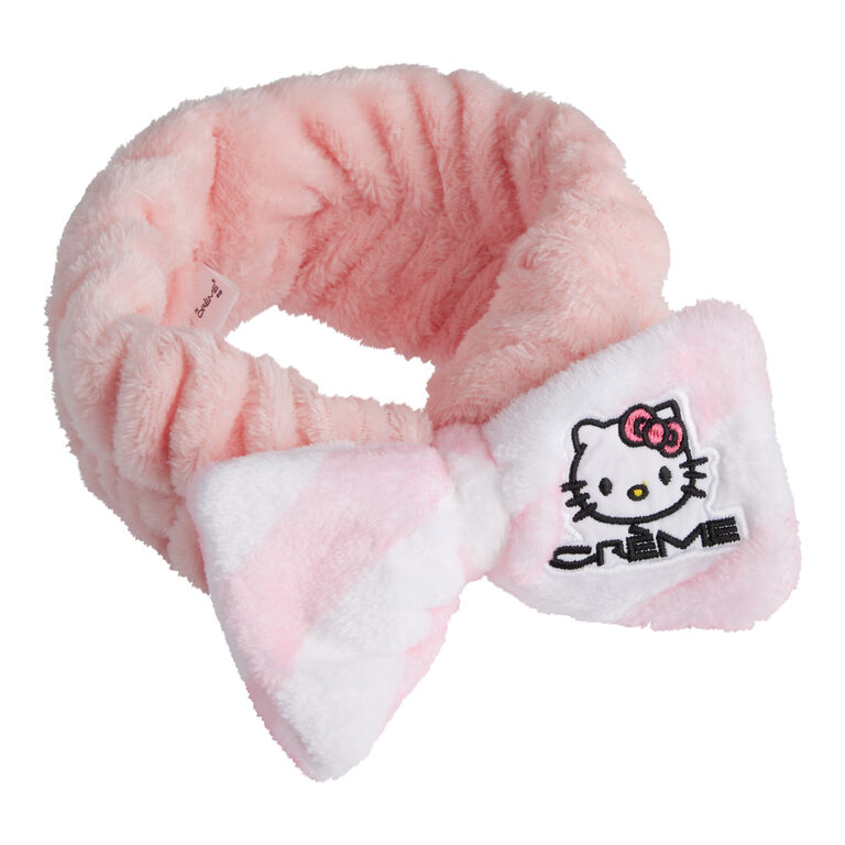 Creme Shop Hello Kitty Plush Spa Headband with Bow - World Market