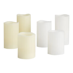 Flameless LED Pillar Candle With Remote 3 Pack
