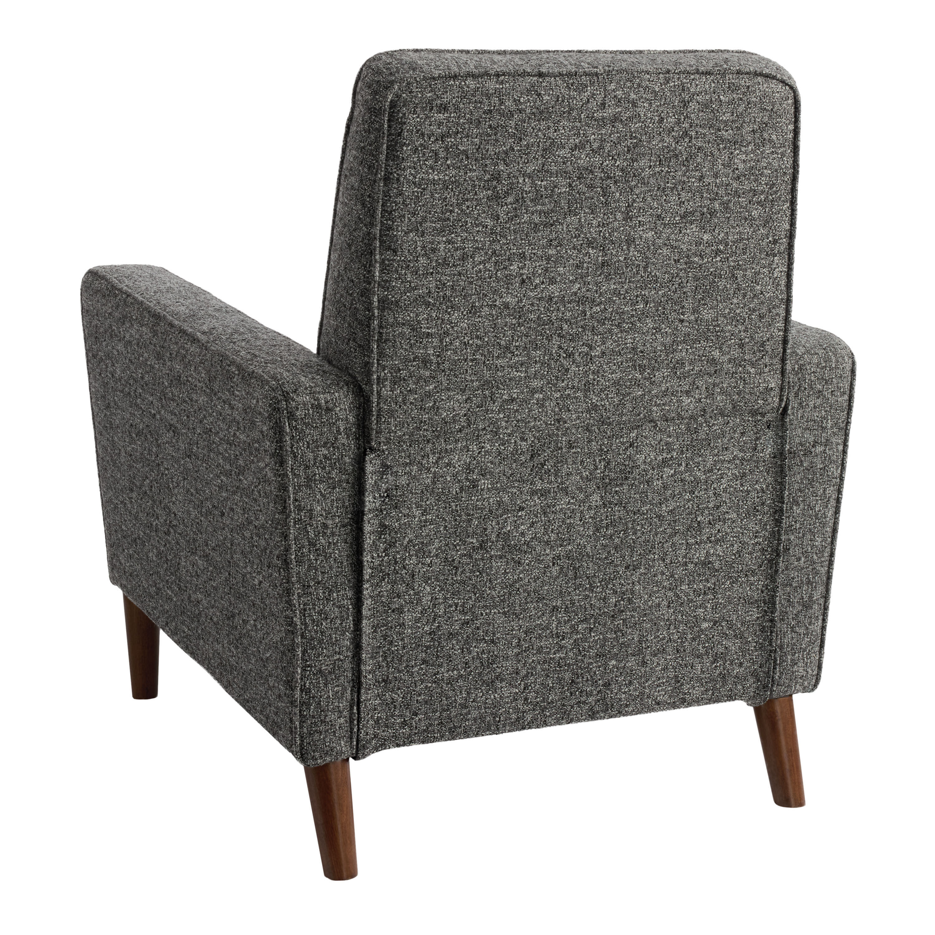 Alexander Black and Gray Tweed Tufted Push Back Recliner image number 4