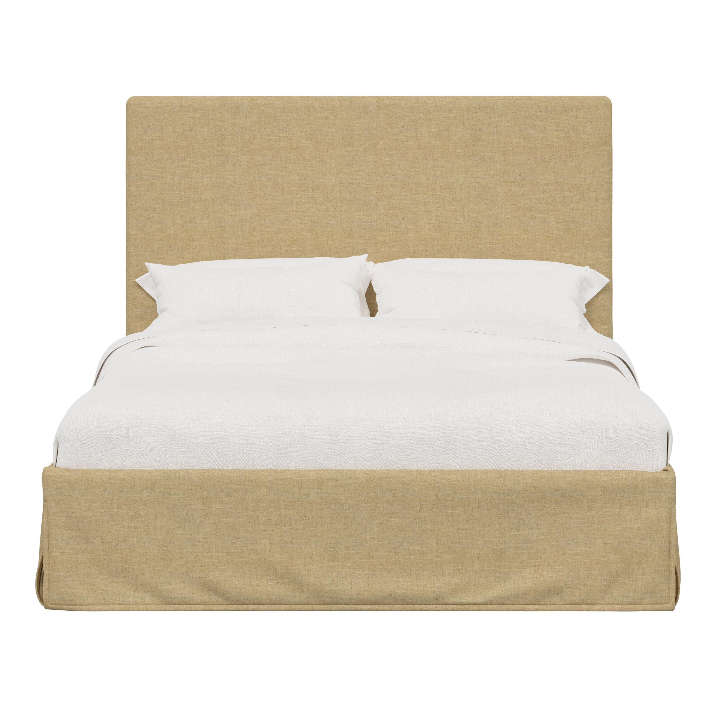 Soraya Linen Slipcover Upholstered Platform Bed image number 1