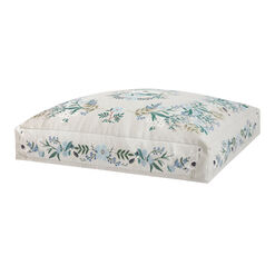 Rifle Paper Co. Gray And Blue Floral Floor Cushion