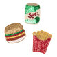 Junk Food Beaded Coasters Set of 3 image number 0