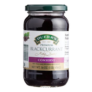 Duerr's Blackcurrant Conserve Fruit Spread Duerr's Blackcurrant Conserve Fruit Spread
